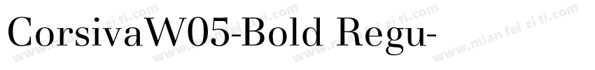 CorsivaW05-Bold Regu字体转换